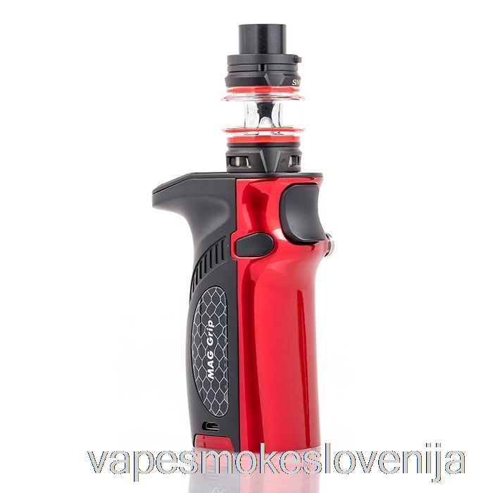 Vape Slovenija Smok Mag Grip 100w & Tfv8 Baby V2 Starter Kit črna / Rdeča